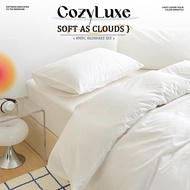 CozyLuxe 890TC 100% Cotton Comforter Set Bedsheet Set– Soft Breathable  Hotel Luxury Single Queen Ki