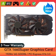 ☒GTX 1660 Super Graphics Card 6G GDDR6 192Bit Gaming Video Card For NVIDIA GeForce GTX 1660S PCIE3.0