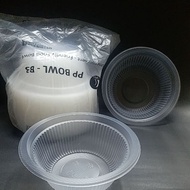 6" Big Bowl Ready Stock (50pcs+-) - B75 Disposable PP Plastic Bowl - B75 Party Bowl