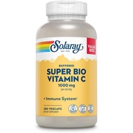 Solaray Super Bio Buffered Vitamin C 1000mg, Dua Peringkat, Vitamin C Pelepasan Bermasa dengan Biofl
