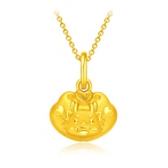 CHOW TAI FOOK 999 Pure Gold Pendant -  Dragon R33178