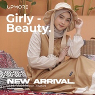 MUTIF Gamis UPMORE LILIANA Dusty Rose Mustard Dress Wanita Muslim Remaja Dewasa Katun S-3XL