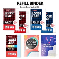 A5 and B5 Loose Leaf Binder Refill A5 and B5 Binder Filling/