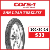 Tubeless Tire 100/80-14 S33 CORSA