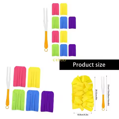 C4DD Reusable 360 Degree Cleaning Cloths With Handle For Home vehicle maintenance