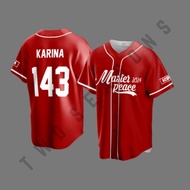 Adult T-Shirt Baseball Jersey Aespa Masterpeace My AE Fanmade Kpop Vintage Edition Custom Full Print