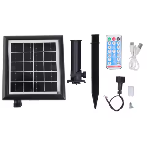 LED String Light Controller IP65 Waterproof Solar String Light Control Box 3-Hour/5-Hour/8-Hour Time