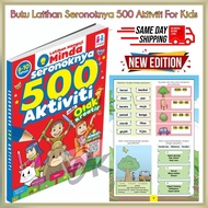 Seronoknya 500 Aktiviti Prasekolah | Buku Latihan Menguji Minda Kanak Kanak | Buku Membaca | Menulis | Mewarna | Books