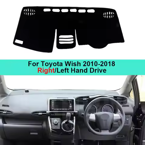 Car Inner Dashboard Cover Dash Mat Carpet For Toyota Wish 2010 - 2018 Dashmat Sun Shade 2017 2016 20