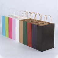 10PCS PER PACK CHRISTMAS PAPER BAG XMAS BAG Set Kraft Paper Bag Birthday Party Bag Gift Bag Paper Bag