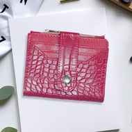 ADOLANE 027  DOMPET GENIE CROCO KANCING / DOMPET MINI KARTU / DOMPET CROCO LIPAT MINI / GEMPITA