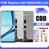 Original LCD With Frame For REALME C53/ C51 LCD Display Touch Screen Digitizer Replacement