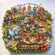 Guangzhou Chimelong Metal 3D Tourist Attraction Fridge Magnet Souvenir Gift 7.16