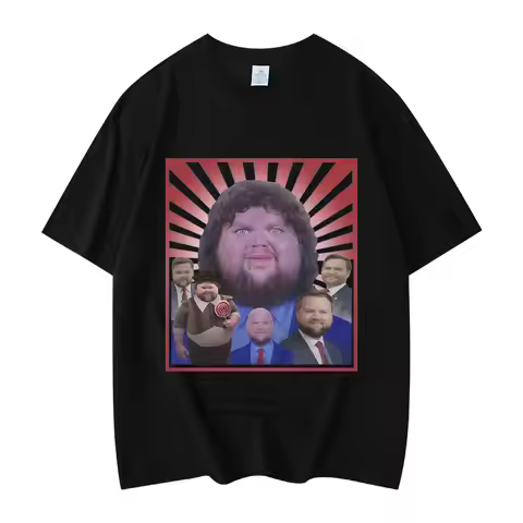 JD Vance Funny Meme Graphic T Shirts Men Women Clothing Fashion Y2k Oversized T-shirt Summer Casual 