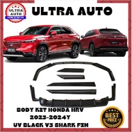 HONDA HRV RS E V SPEC 2022-2025 BODYKIT FRONT REAR BUMPER  LIP SIDE SKIRT DIFFUSER GLOSS BLACK
