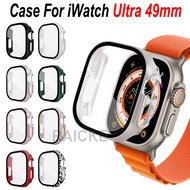Screen Protector Glass+Cover Full Frame Case for iWatch Ultra 49mm