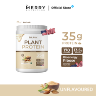 Merry Plant Protein โปรตีนพืช 7 ชนิด : รสธรรมชาติ 1 กระปุก 2.3lb. / 1,050g. [ 20 Servings ]