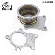 HUB sports Stainless Steel T04E T3/T4 5 Bolt Exhaust Dump Flange To 3" 76mm Vband Adapter HU-CGQ127Z