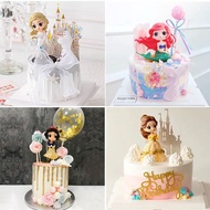 Cake Decorating Princess Mermaid Anna Ai Shabel Baking Dress Up Cartoon Doll Birthday Decoration 7.1
