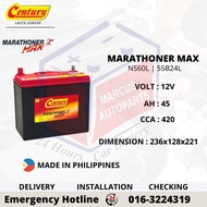 CENTURY MARATHONER MAX NS60L | 55B24L AUTOMOTIVE CAR BATTERY