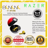 RAZER x Pokemon Gaming Earbuds - Hammerhead True Wireless Pikachu Limited Edition