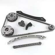 HLBTK CJ5E6C525AD CJ5E6C524AD Timing Chain Kit 2 VVT and Oil Pump Chain Compatible with Land Rover R