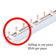 1 PCS MCB Copper Bar / MCB Copper Bus Bar with PvC Insulated (3 phase)