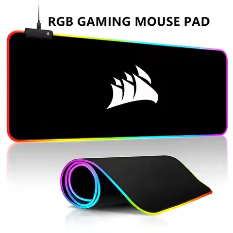 CORSAIR Comtuper Mouse Pad RGB LED Light Gaming Waterproof Large Gamer Mouse Carpet Big Mause Keyboa
