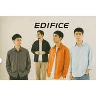 25SS EDIFICE 417 25SS Eight-Quarter Sleeve Shirt Plain Trendy Japanese Style Long-Sleeved