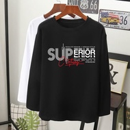  Superior clothing grafik baju t-shirt lengan panjang muslimah viral perempuan lelaki wanita long sleeve women