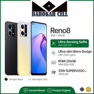 Oppo Reno 8 4G 8/256 GB - Garansi Resmi Oppo Indonesia