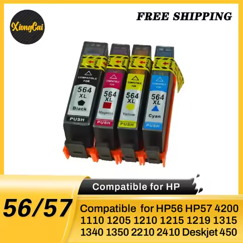 8pcs XiongCai compatible Ink Cartridges For HP 564 5510 5511 5512 5515 5520 5525 6515 6520 7510 7515