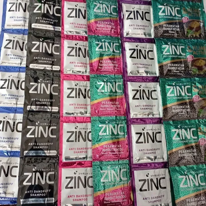 shampo sachet zinc