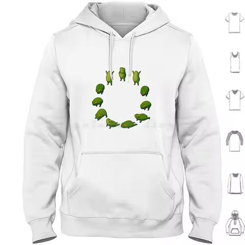 Yoga Frog Sun Salutation ( No Arrow ) Hoodie Cotton Long Sleeve Frog Frogs Cute Yoga Sun Salutation 