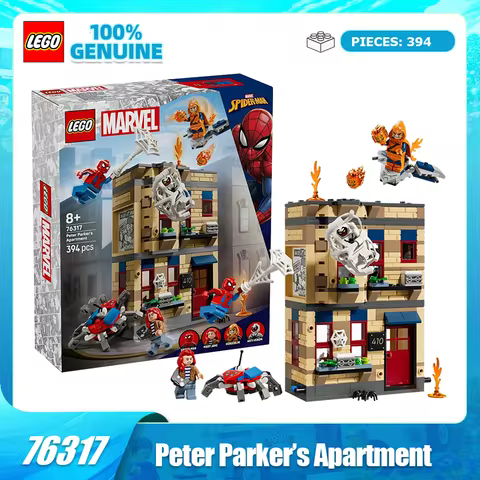 LEGO Building Blocks Assembly Superhero 76317 Peter Parker's Apartment Boys and Girls Children's Toy