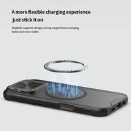 เคส Nillkin ลายทแยงคลาสสิกสำหรับ IPhone 16 Pro Max 16 Pro MagSafe ฝาหลังป้องกันเลนส์เก๋ไก๋เคสโทรศัพท