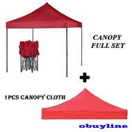 10' x 10' (3M X 3M) Roof Market Canopy Tent Portable  / Kanopi Khemah Pasar Malam 10 kaki + Free 1PC
