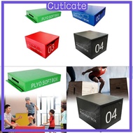 [CUTICATE] Plyometric Jump Box Non Slip Jump Training Equipment for Exercise Mma Adults