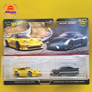 HOT WHEELS - 2 PACK - PORSCHE 993 GT3/PORSCHE 718 CAYMAN GT4 - CAR CULTURE