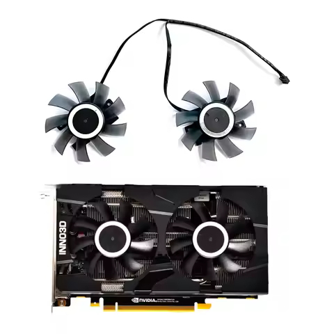 2 Pcs/Batch Cooling Fan GeForce GTX 1660 TI RTX 2060 GPU Fan for Inno3D RTX2060 GTX1660TI GPU Cooler