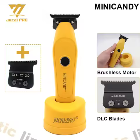 JUCAI MINICANDY JC-08 Professional Men's Hair Clipper DLC Blade Brushless Motor with Base Charger Ha