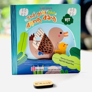 Book The Little World Moves - Ducks - Hard moving pages for children from 3 years old - Dinh Ti book