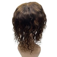 Curly Hair Topper Human Hair Topper For Women Natural Clips In Partial Wigs With Bangs Hair