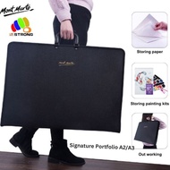 Mont Marte Signature Portfolio A3A2 Artworks Bag with 3 Internal Pockets and Large Elastic Strap
