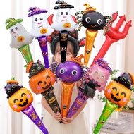 Halloween Balloon Balloon Stick Headband Balloon Pumpkin Balloon Ghost Balloon Bat Balloon Halloween
