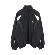 [Used] Balenciaga BALENCIAGA Logo Embroidered 725276 Black Nylon Track Jacket Unisex Used A