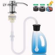 LY Soap Dispenser No-spill Countertop Detergent Water Pump Stainless Steel Lotion Dispenser