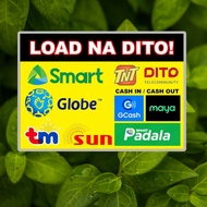 Load na Dito Sign – GCash Cash-in Cash-out Laminated Sign (A4 & A5 Sizes)