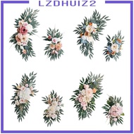 [Lzdhuiz2] 2 X Wedding Arch, Artificial Flowers, Flower Swag, Artificial Flowers, Silk Flowers, Welcome Decoration for The Reception at The