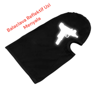 Balaclava Reflektif Senjata Uzi Menyala - Masker ninja - masker Fullface - Masker motor -
